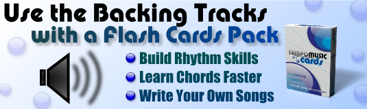 Use these backing tracks with a pack of flash cards