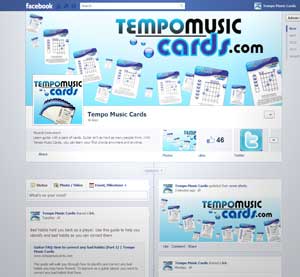 Tempo Music Cards' Facebook Page