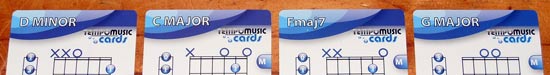 Using flash cards to create chord progressions 2